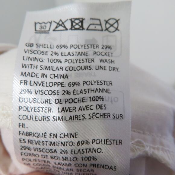 Claire Rose X Na-KD Womens Sz 38 Light Pink Cream High Waist Wide Leg Trousers - Picture 7 of 7